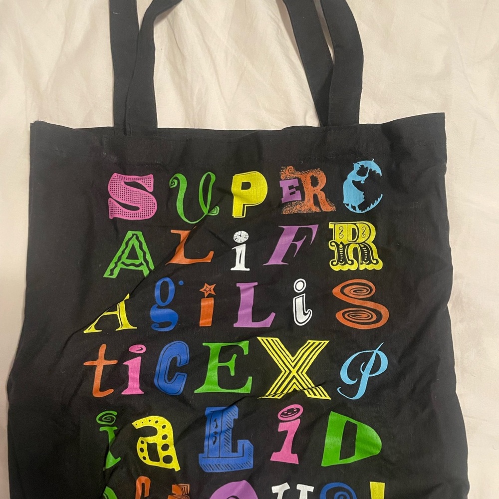 Disney Mary Poppins Supercalifragilisticexpialidocious Tote Bag